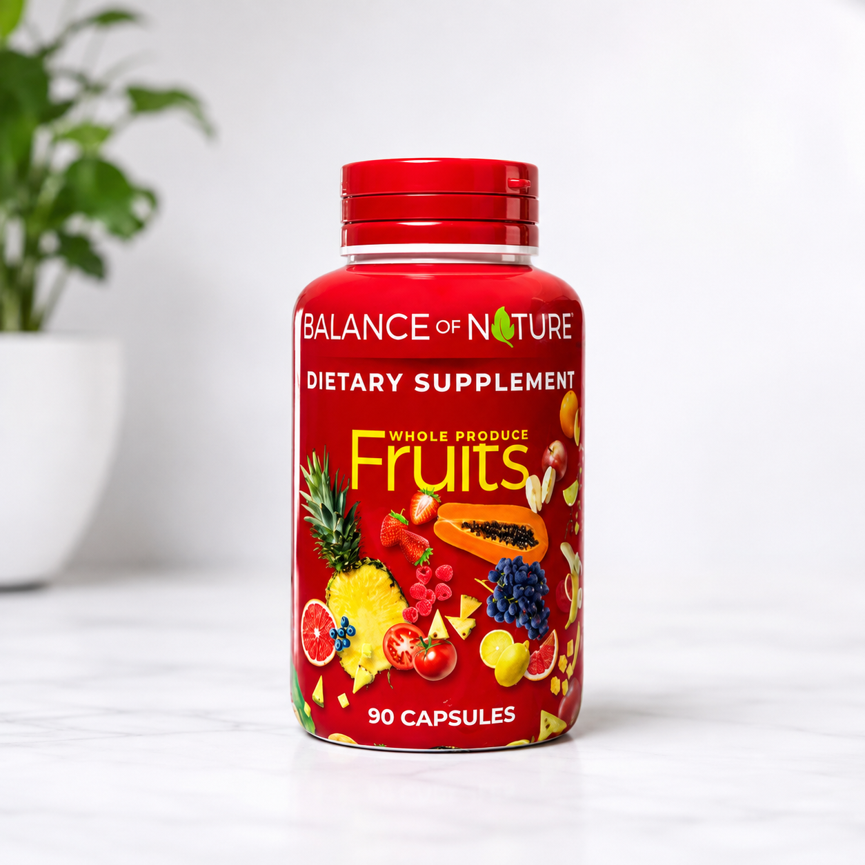 Balance of Nature Whole Produce Fruits Dietary Supplement – 90 Capsules |