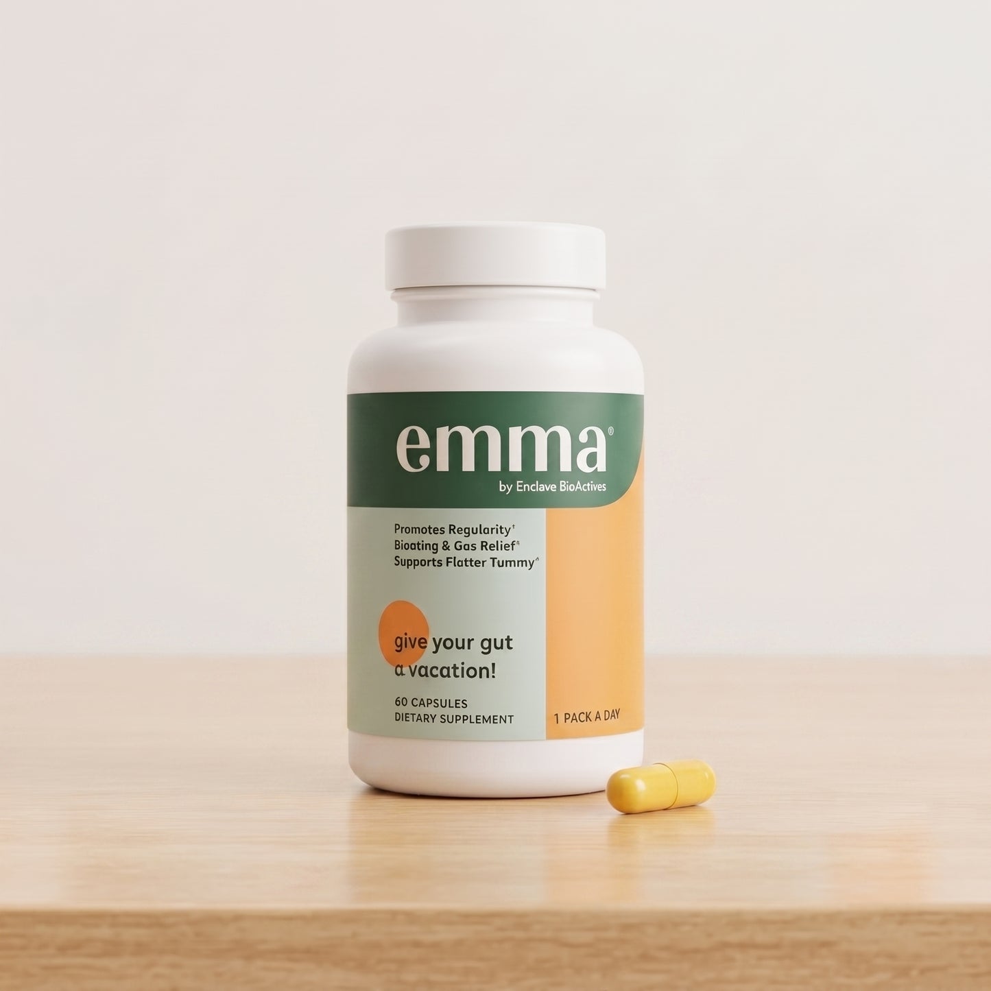 EMMA Gut Health Gas & Bloating Constipation Leaky Gut Repair Supplement – 60 Capsules – Digestive & Colon Support