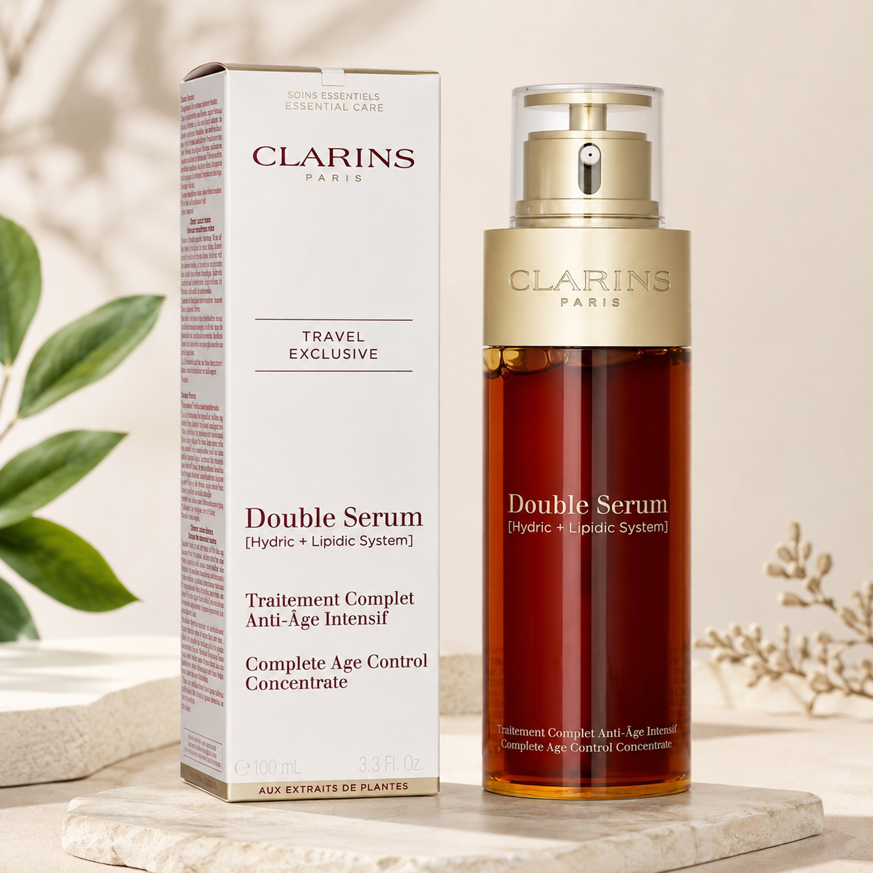 Clarins Double Serum (Hydric + Lipidic System) Complete Age Control Concentrate