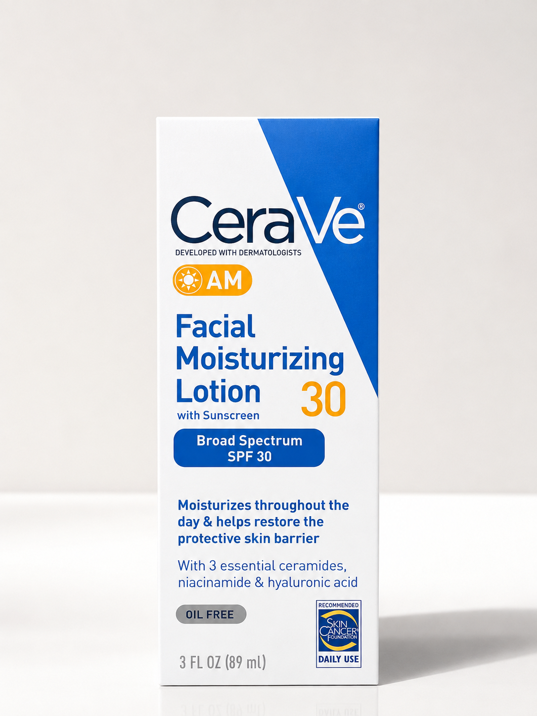CeraVe AM Facial Moisturizing Lotion SPF 30 3 oz