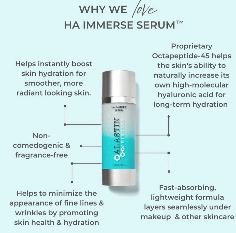 Alastin Skincare HA Immerse Hydrating Serum 1 oz (29.6 mL)