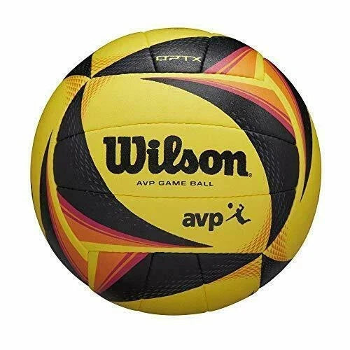 Wilson OPTX AVP Official Game Beach Volleyball – Black/Yellow