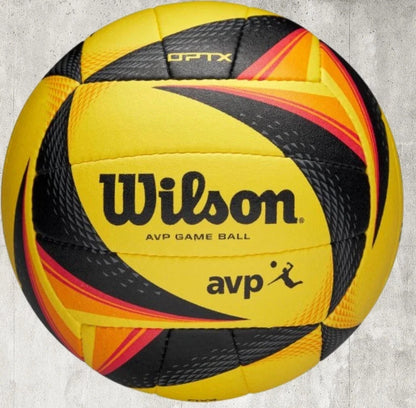 Wilson OPTX AVP Official Game Beach Volleyball – Black/Yellow